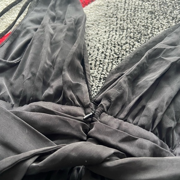 Lucy In The Sky Ysabel Double Black Chiffon Dress - Picture 6 of 7